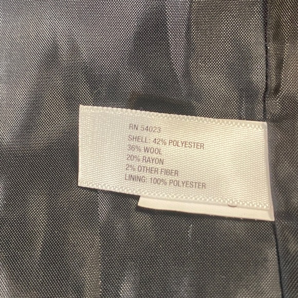 Gap Men's Blazer Large Herringbone Wool Blend Jacket 2 Button Sport Coat 42-44 - Picture 13 of 15